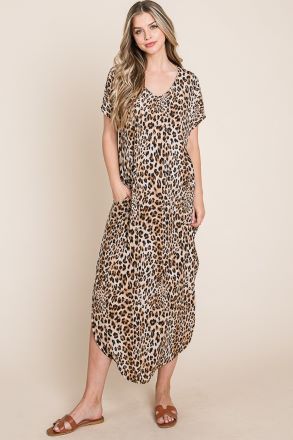 Lovely Leopard Tee Dress