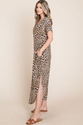 Lovely Leopard Tee Dress