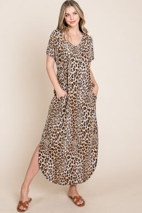 Lovely Leopard Tee Dress