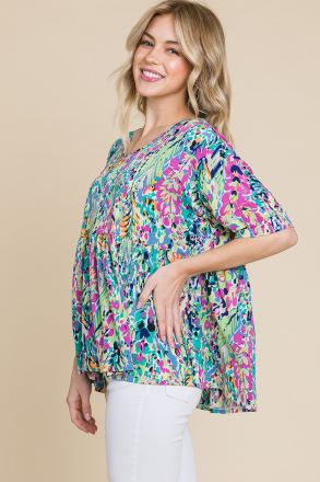 Keep Blooming Baby Doll Top