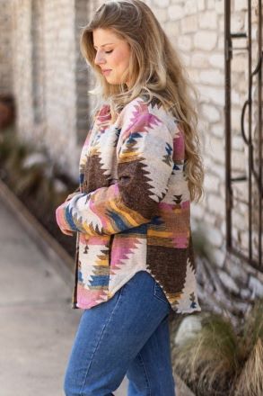 Small Town Stroll Southwest Jacket