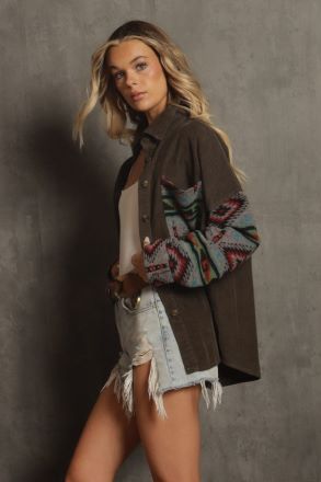 After Sunset Aztec Shacket