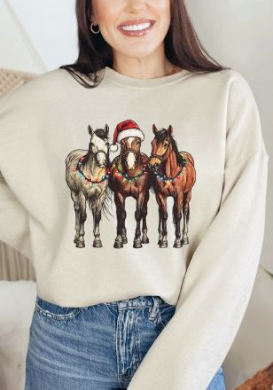 Christmas Horses Sweatshirt