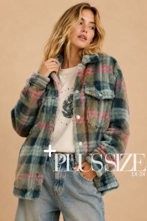 Cozy Fuzzy Shacket