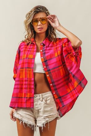 Keep It Easy Plaid Top