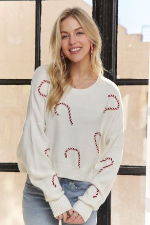 It's Candy Cane Time Sweater