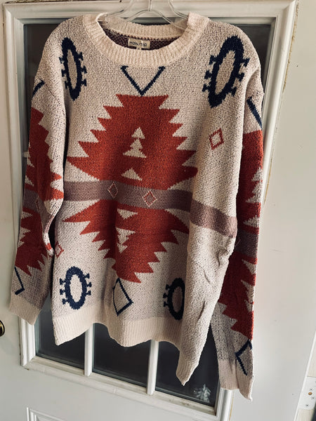 Way Out There Aztec Sweater