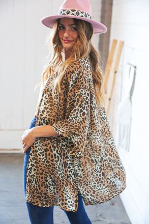Spot On Leopard Kimono Cardi